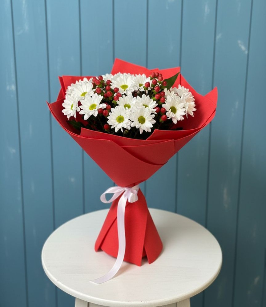 Букет цветов из: Хризантемы в Смирных