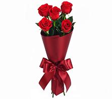 Букет 5 Красных роз Эдлесс Лав в Смирных