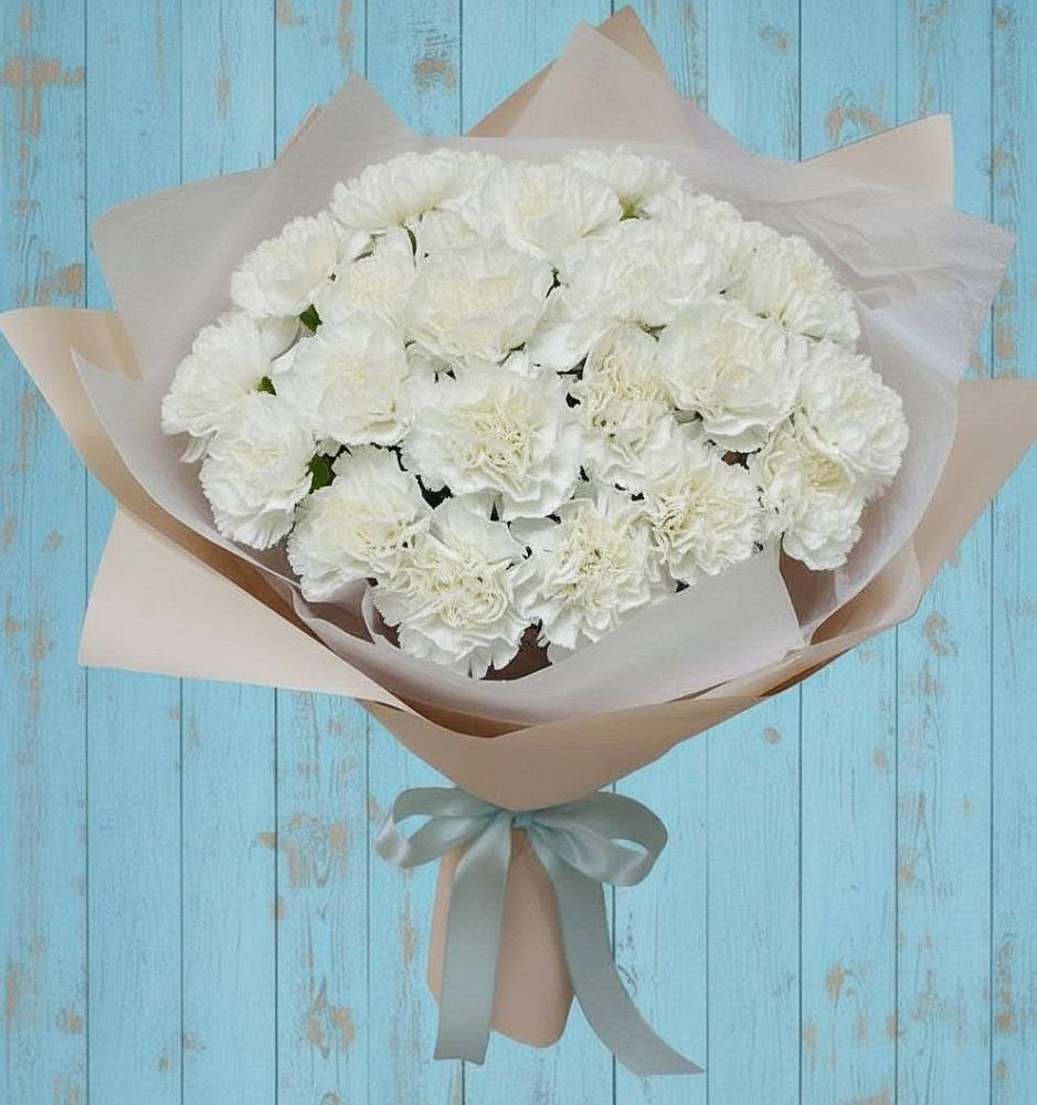 Букет цветов из: Гвоздики в Смирных