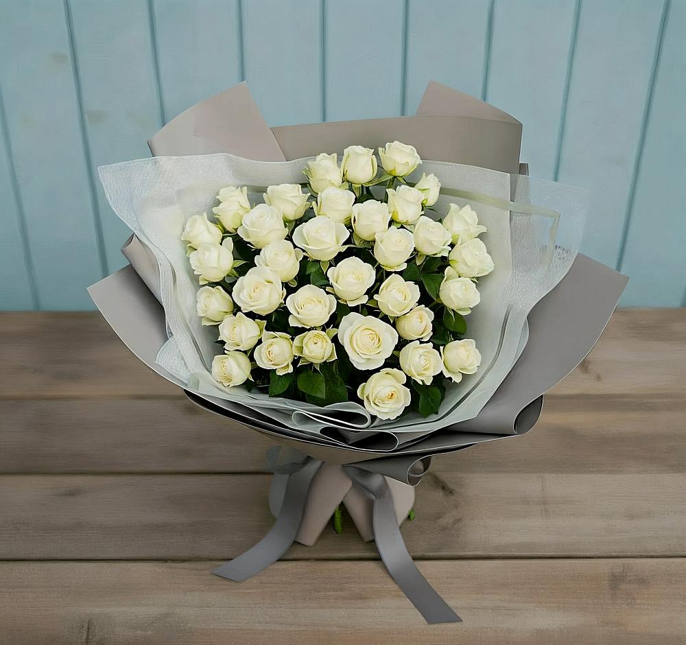 Букет Белоснежная нежность в Смирных