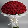 Букет 101 Красная роза Блэк Мэджик в Смирных