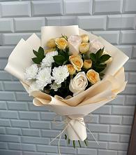 Букет цветов из:  Розы и Хризантемы #REPLACE_PRED# Смирных