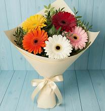 Букет цветов из:  Герберы в Смирных