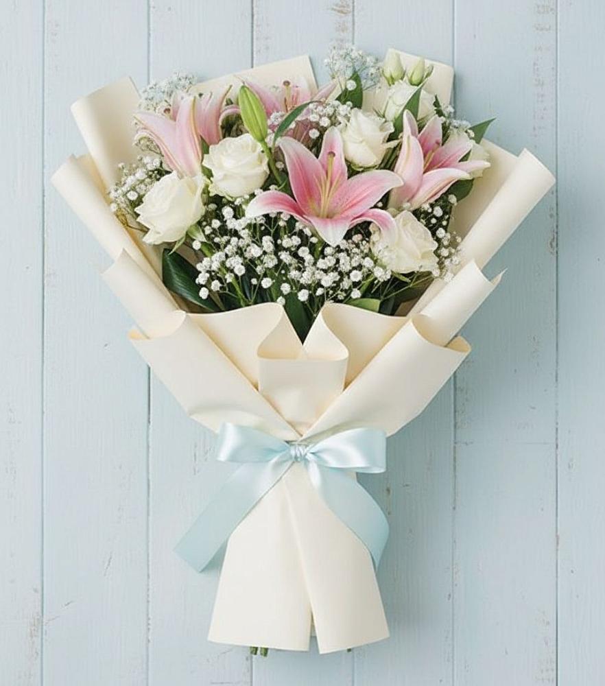 Букет цветов из: Лилии в Смирных