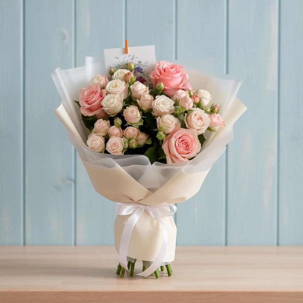 Букет цветов из: Розы в Смирных