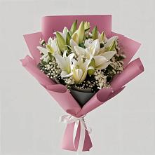 Букет цветов из:  Лилии в Смирных