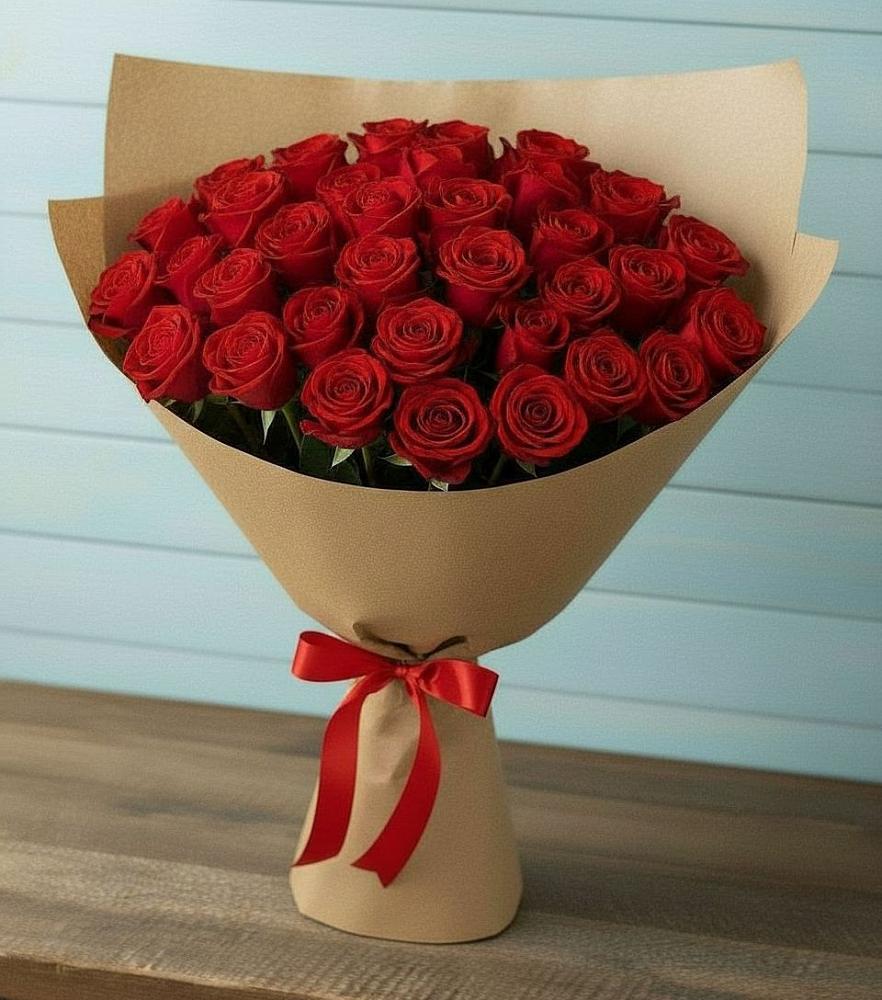 Букет Красные розы Милано в Смирных