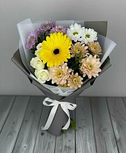 Букет цветов из:  Розы, Герберы и Хризантемы #REPLACE_PRED# Смирных