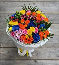 Букет цветов из:  Розы и Хризантемы #REPLACE_PRED# Смирных