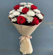 Букет цветов из:  Розы и Хризантемы в Смирных