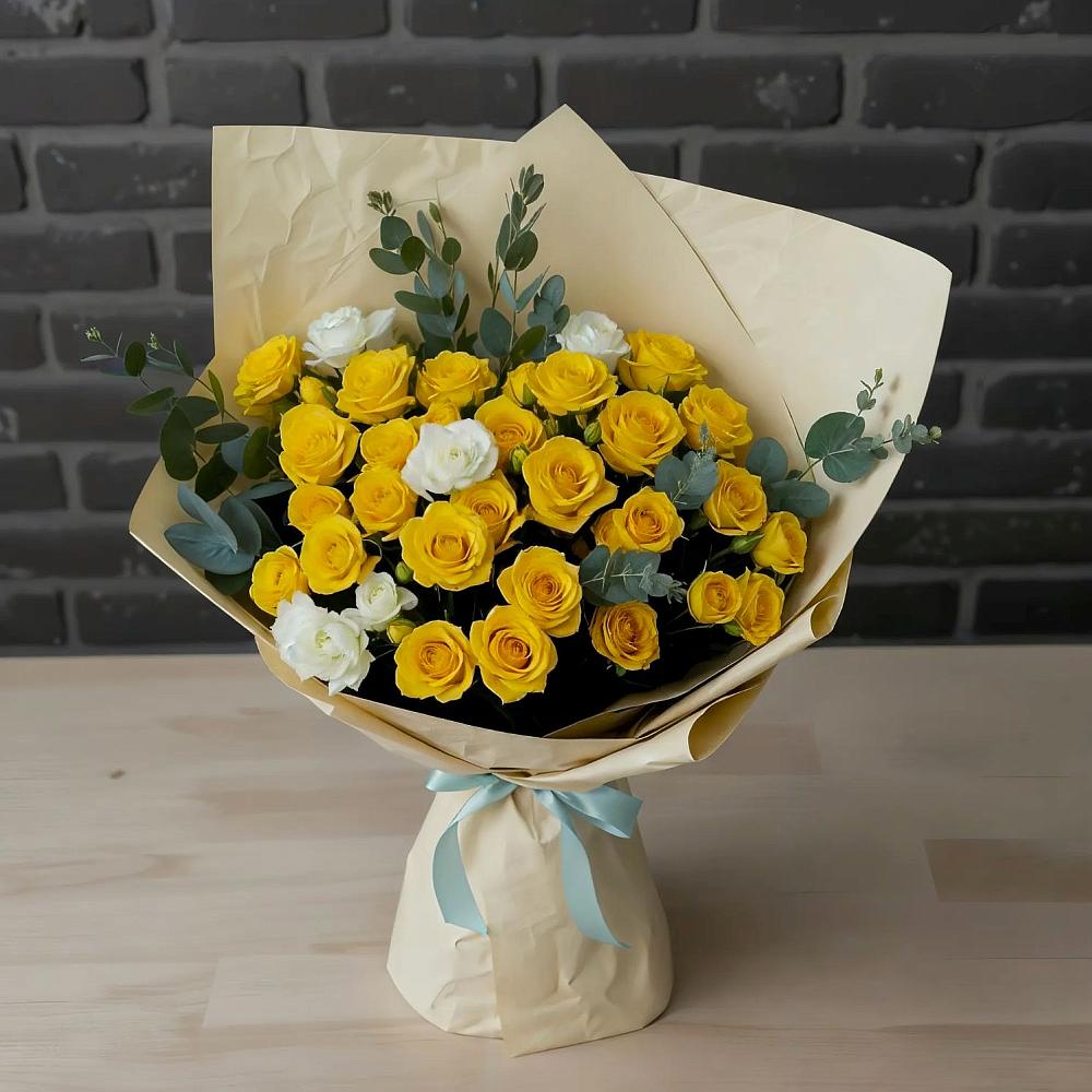 Букет цветов из: Розы в Смирных