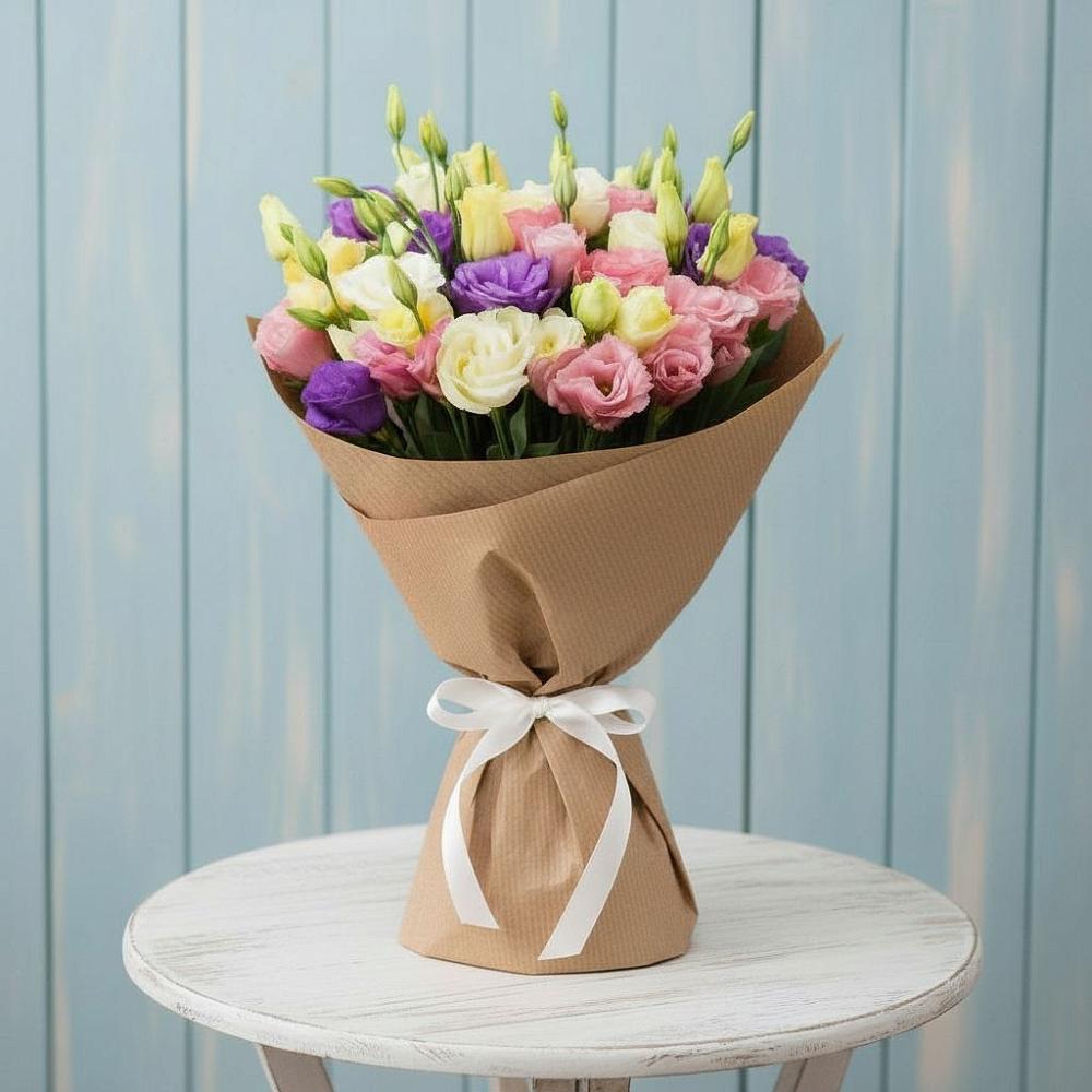 Букет цветов из: Лизиантусы в Смирных