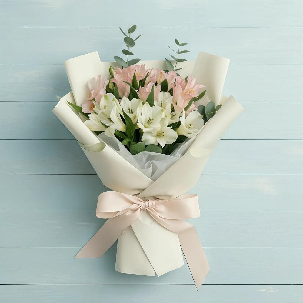 Букет цветов из: Альстромерии в Смирных