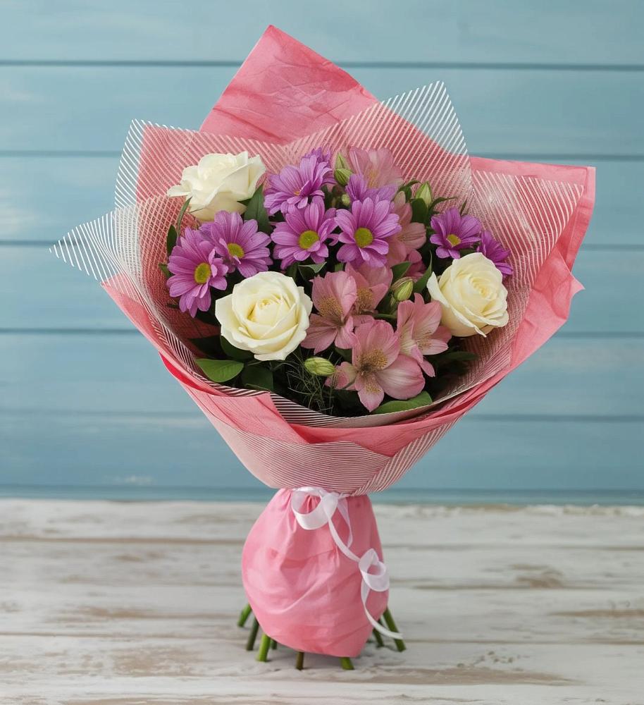 Букет цветов из: Герберы в Смирных