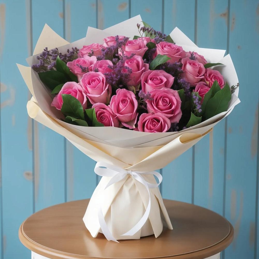 Букет цветов из: Розы в Смирных