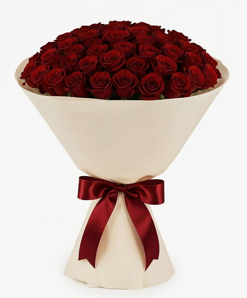 Букет 101 Бордовая роза Блэк Бакарра в Смирных